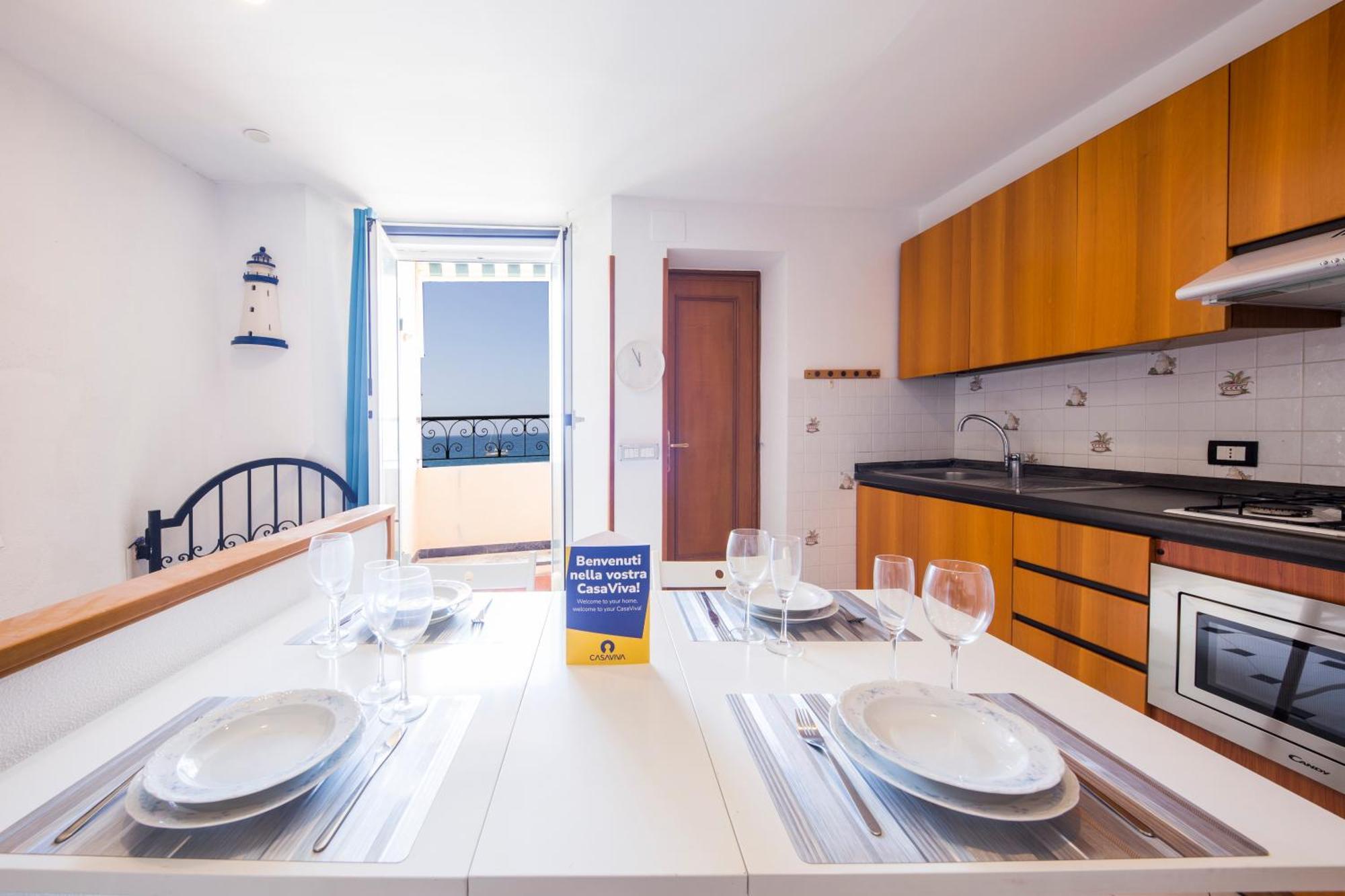 Casaviva Family Beachfront House In Camogli Eksteriør billede